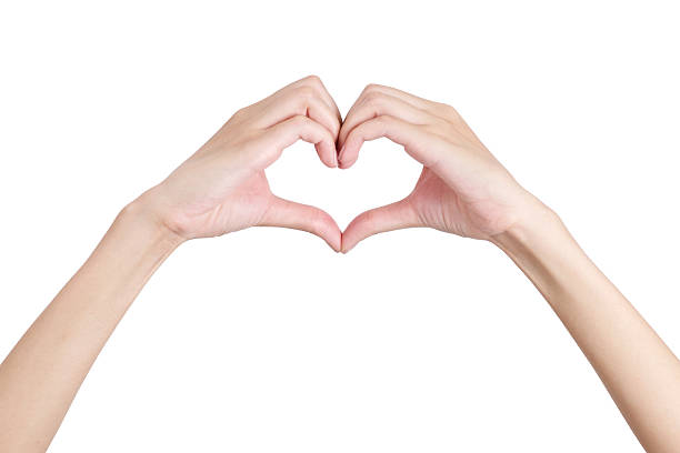 istock Woman's hands shaping a heart symbol with front side. 543993866