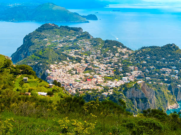 Capri island in a beautiful summer day Capri island in a beautiful summer day in Italy yacht rock music stock pictures, royalty-free photos & images
