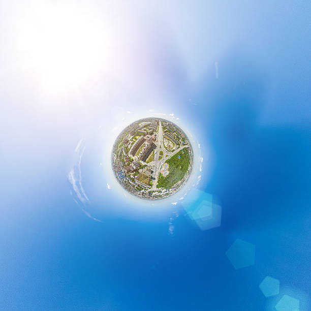 istock Aerial city view. Urban landscape. Copter shot. Panoramic image. 543994144