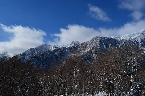 istock Winter mountain of Japan. 544002982