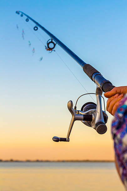 istock Fisherman with a fishing rod 544095494