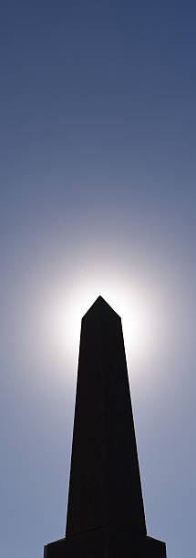 istock Narrow Spire with tip lighted by the Sun 544097978