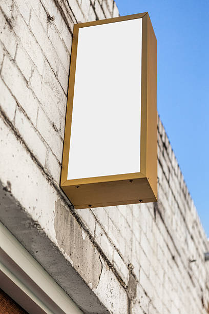 istock Signboard shop Mock up Signage - clipping path included 544104068