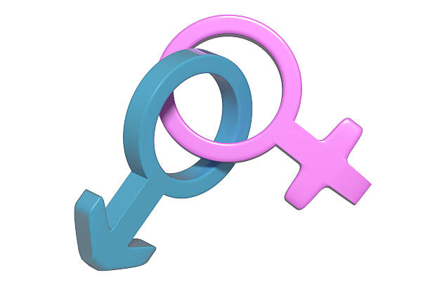 istock Two symbols of heterosexual relationship 544106238