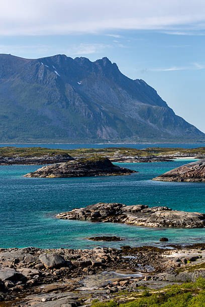 istock Beautiful seascape with mountains 544106574