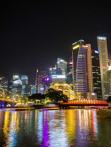 Singapore Skyline And View Marina Bay Stock Photo - Download Image Now -  Architecture, Asia, Bay of Water - iStock