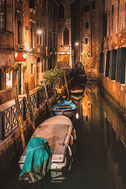 istock Alley of Venice at night 544108924