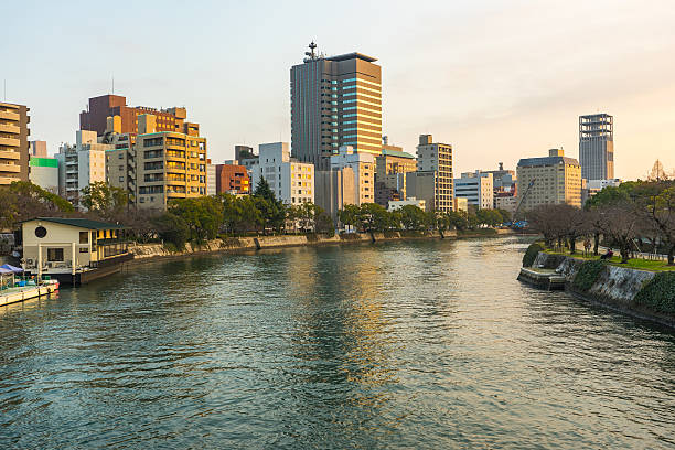 istock Hiroshima Skyline and the Ota River in Japan 544109390