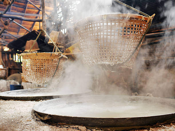 istock Making Traditional Salt in Northern Thailand 544111048
