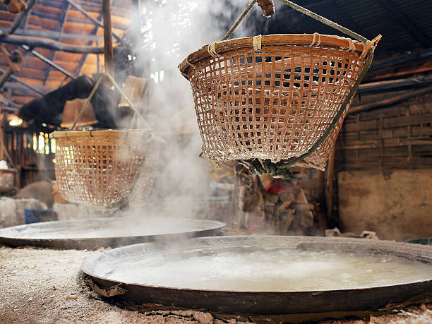 istock Making Traditional Salt in Northern Thailand 544111518