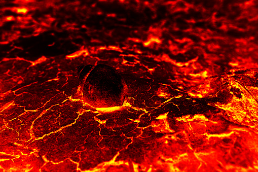 Shell debris on the surface of the lava. background