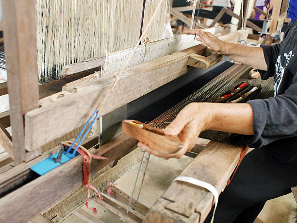 istock Traditional Hand Made Cotton Weaving 544116594