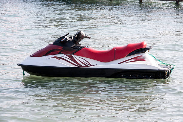 istock jet ski parked at the black sea close up 544119088