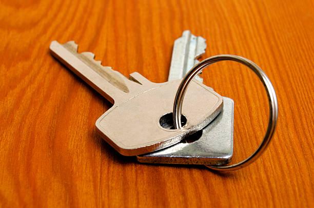 istock Bunch of keys on the table. 544119998