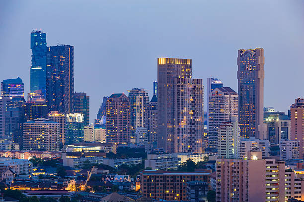 istock Central business office building tower 544121622