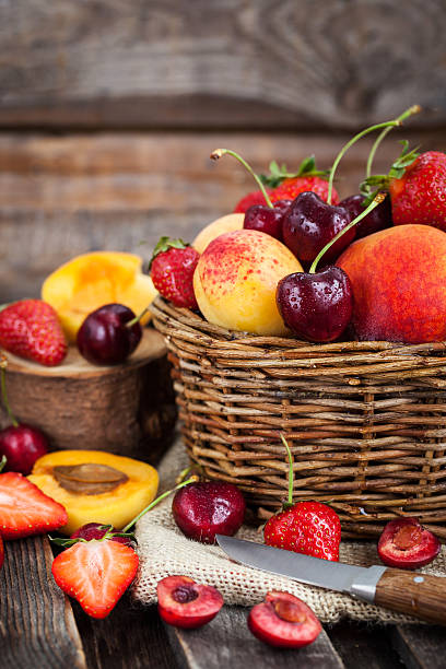 istock Fresh ripe summer berries and fruits 544121888
