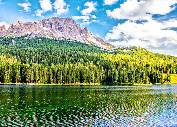 istock Lake in the Dolomite 544122646