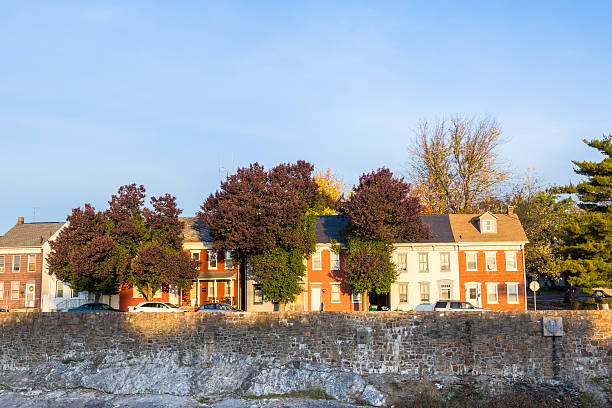 Row Homes along the  Codorus Creek in York, Pennsylvania