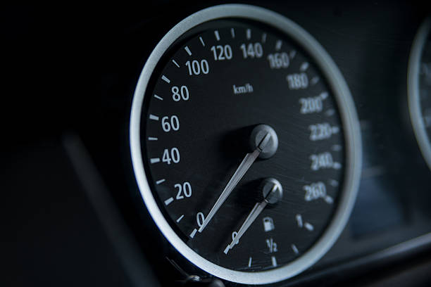 istock Classic speedometer of car 544125166