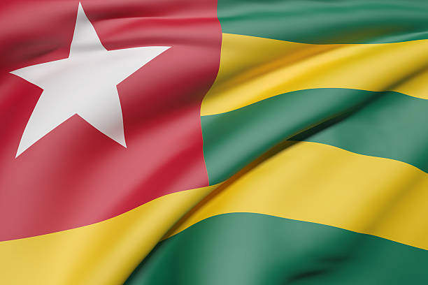 istock Togolese Republic flag waving 544125284