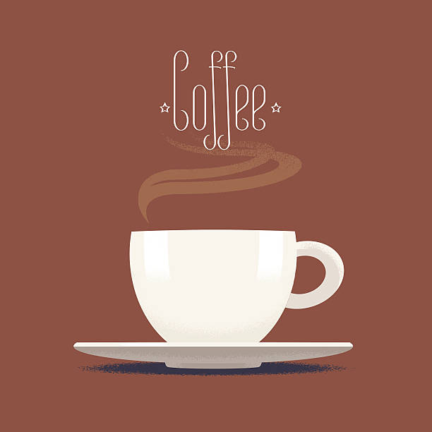 filiżanka do kawy z pary ilustracja wektorowa, element projektu - cappuccino swirl coffee cafe stock illustrations