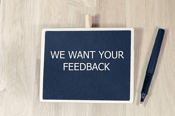 istock sentence WE WANT YOUR FEEDBACK written with chalkboard 544129108