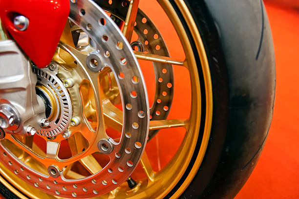 istock Motorcycle wheel mechanism 544129690