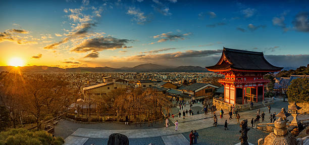 Kiyomizu-dera Temple in Kyoto, Japan stock photo