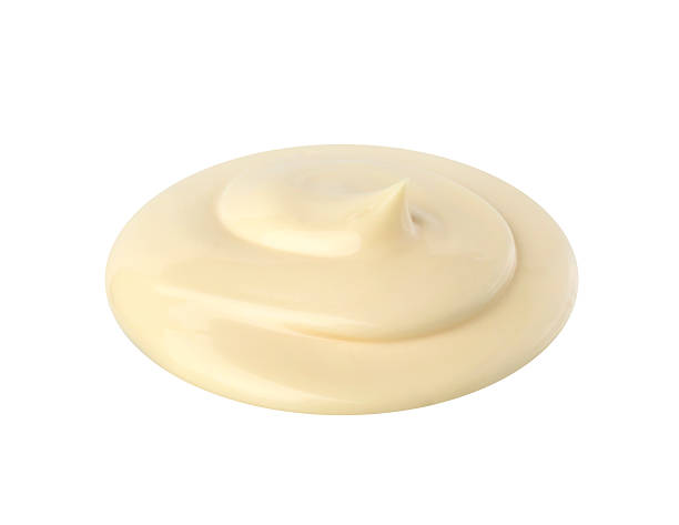 istock Handful of cream isolated on white background. 544132642