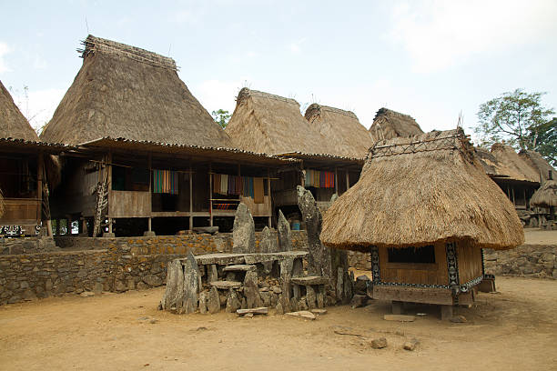 traditional village Bena on Flores Island Indonesia