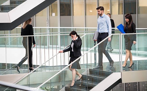 istock Busy People In Business Center 544134074