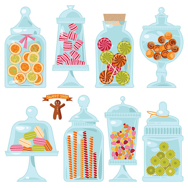 Cute set of jars Stock Vector by ©ffffffly 111799996