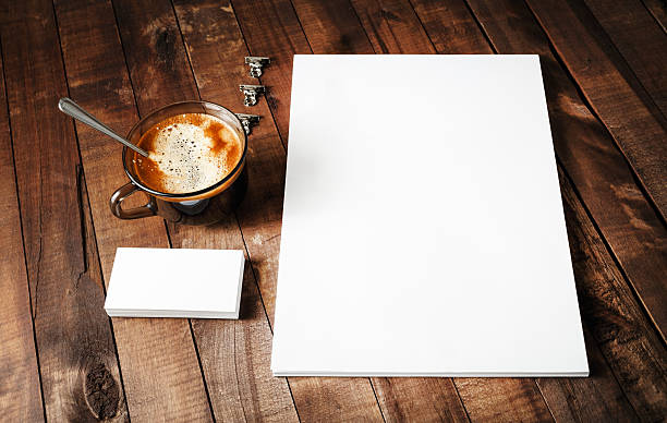 istock Letterhead, coffee cup and business cards 544136576