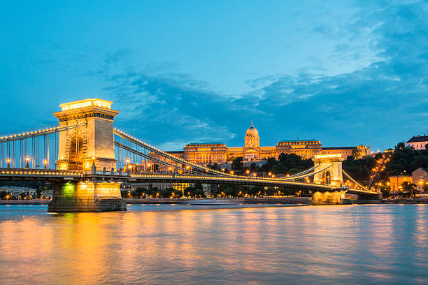 istock The Szechenyi Chain Bridge and Buda Castle. Hungary. 544140588