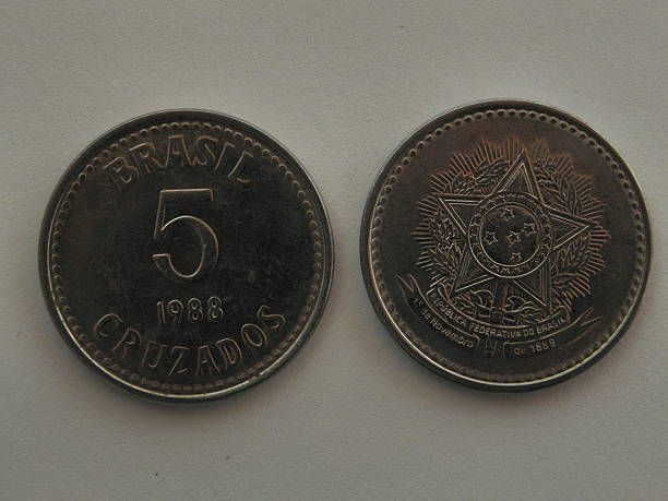 istock Old Coins of Brazil 544310960