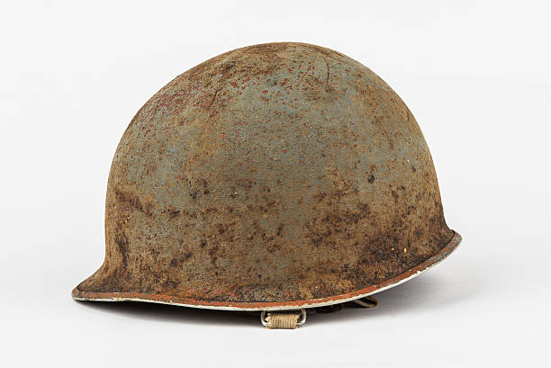 istock Vintage military helmet 544311046