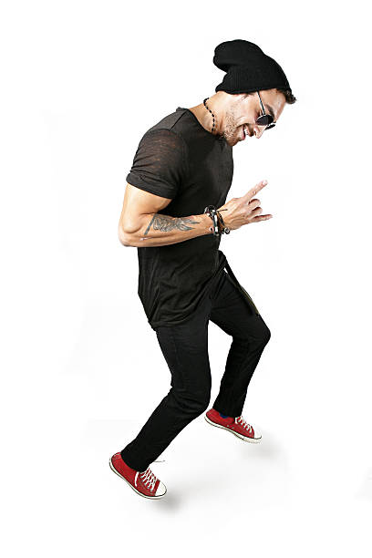 istock Rocker, Full Body Jump, Isolated 544311906