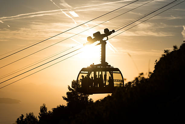 istock Silhouette of cable car 544312004