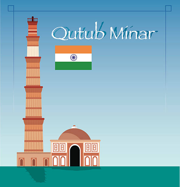 ilustrações de stock, clip art, desenhos animados e ícones de qutb minar - qutub