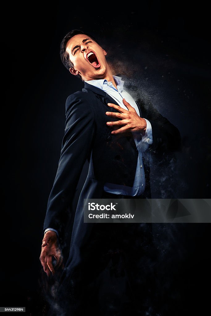 Singer Opera singer performing. Image with a digital effects Opera Stock Photo