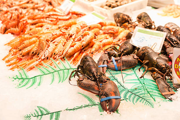 istock Fish shop in La Boqueria, Barcelona 544314258