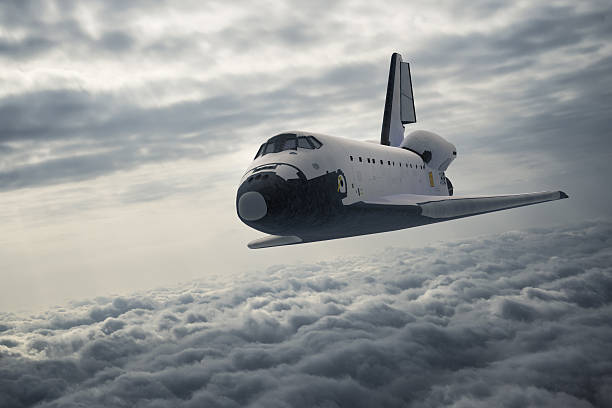 space shuttle landing - rellano fotografías e imágenes de stock