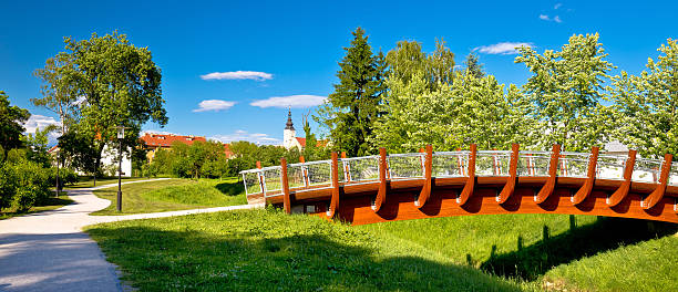 istock Town of Jastrebarsko park view 544319072