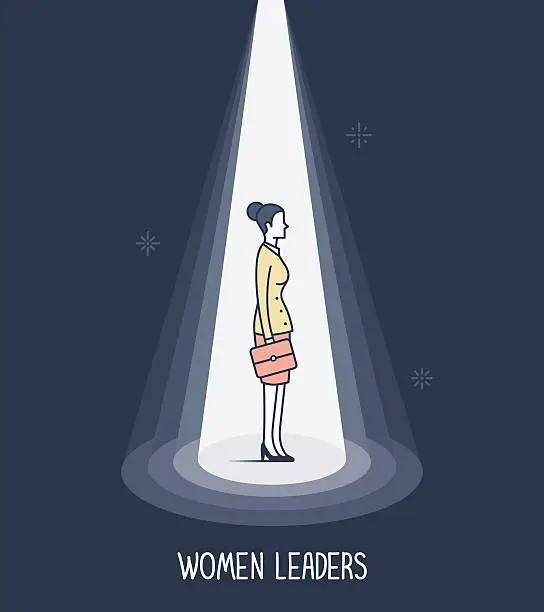 Vector illustration of Women Leaders