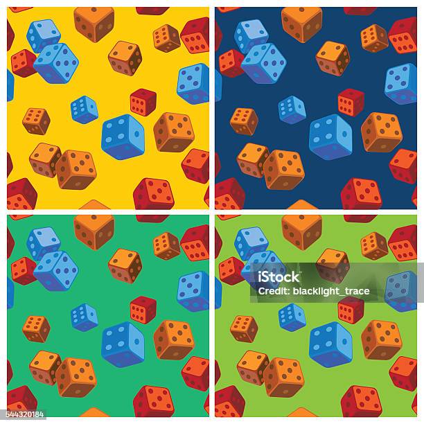 Regular Dice Pattern Dice Patterns Stock Illustration - Download Image Now - Backgrounds ...