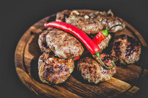 istock delicious burgers grilling, barbecue menu dishes restaurant 544323376