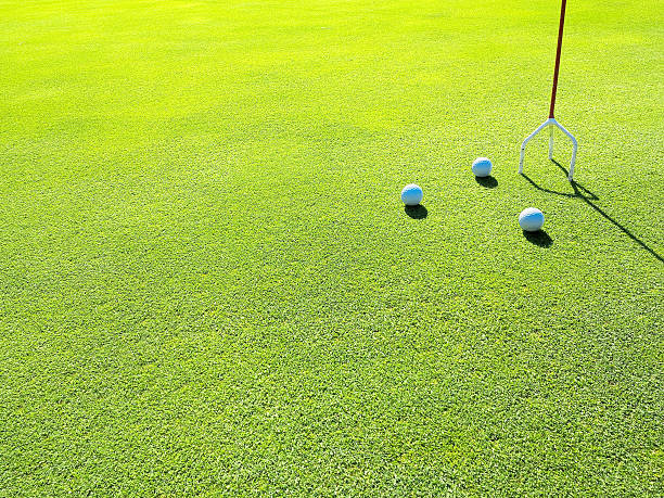 putter campo pratica - bent foto e immagini stock