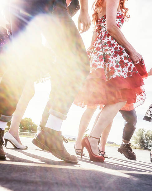 istock Fifties High School Graduation Sunset Sun Flare Dancers 544327658