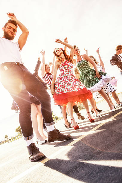 istock Fifties High School Graduation Dance Sun Flare Dancers 544327730