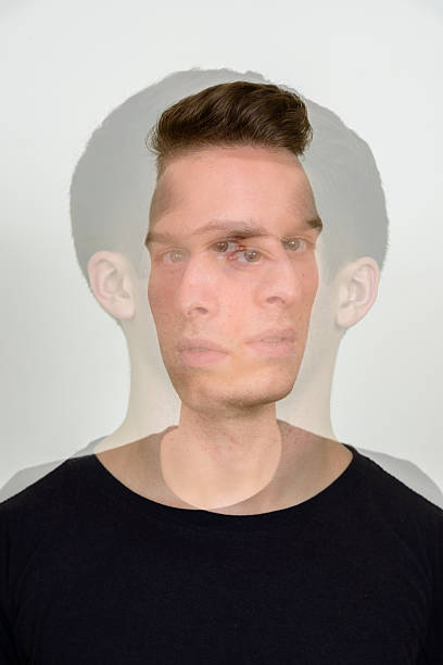 istock Double exposure portrait of man 544332900